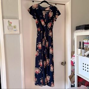 Floral romper dress